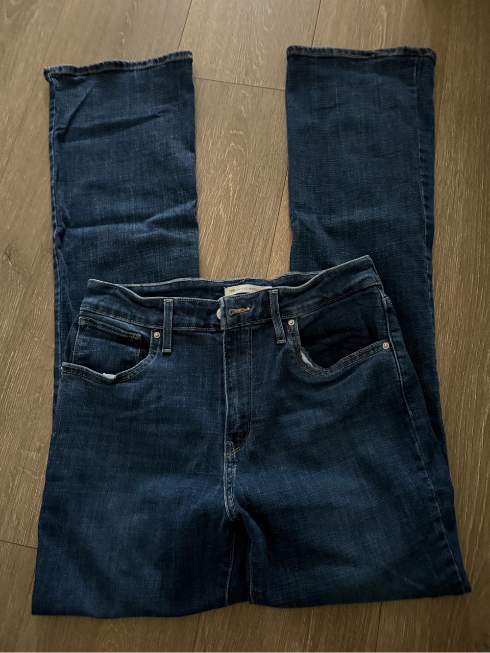 Levi's High Rise Bootcut Jeans in Blue Wash